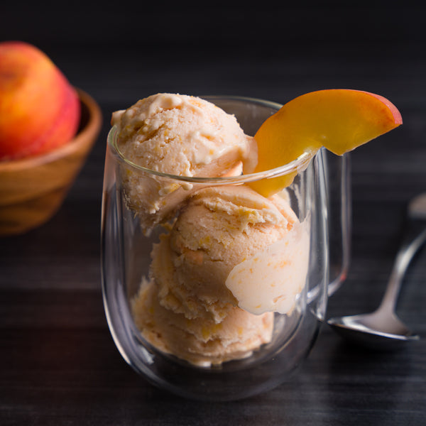 Roasted Peach Frozen Yogurt Recipe | Brod & Taylor
