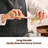 Starter Spatula: Long handle easily reaches every corner.