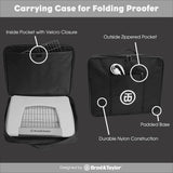 Carrying case for the folding proofer, infographics