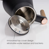 Water kettle, innovative top cover design eliminates water residue and bacteria.