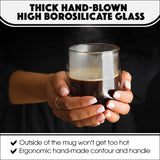 Glass mug infographics