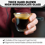 Double-Wall Insulated Espresso Glass infographics