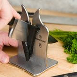 VG2 Professional Knife Sharpener in use