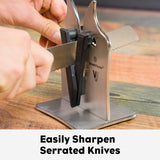 VG2 Professional Knife Sharpener, easily sharpen serrated knives