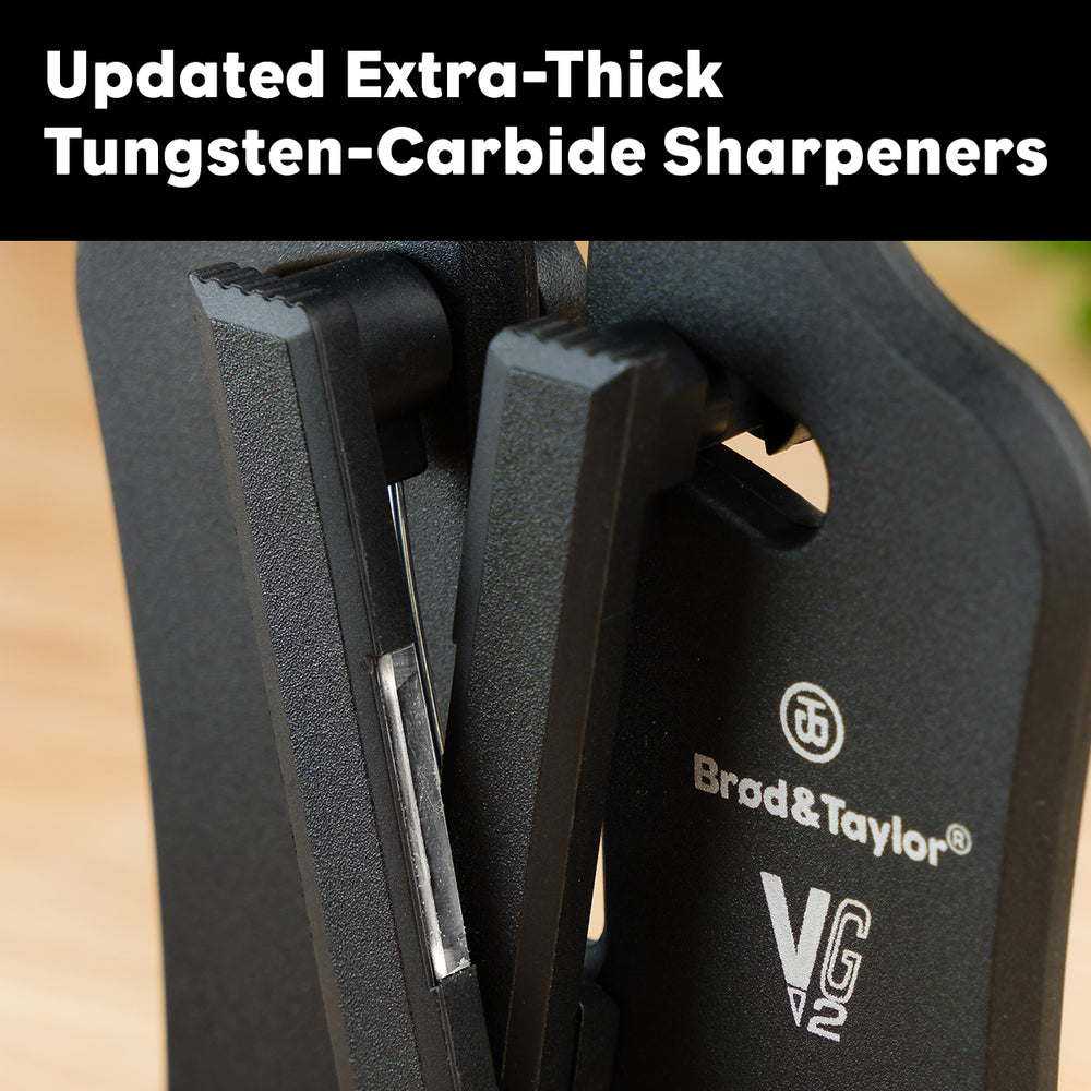 VG2 Classic Knife Sharpener, updated extra thick Tungsten carbide sharpeners