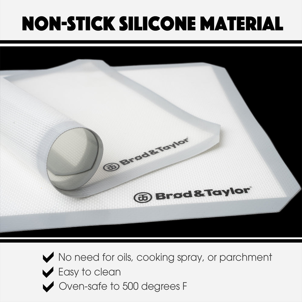 Silicone baking mat infographics